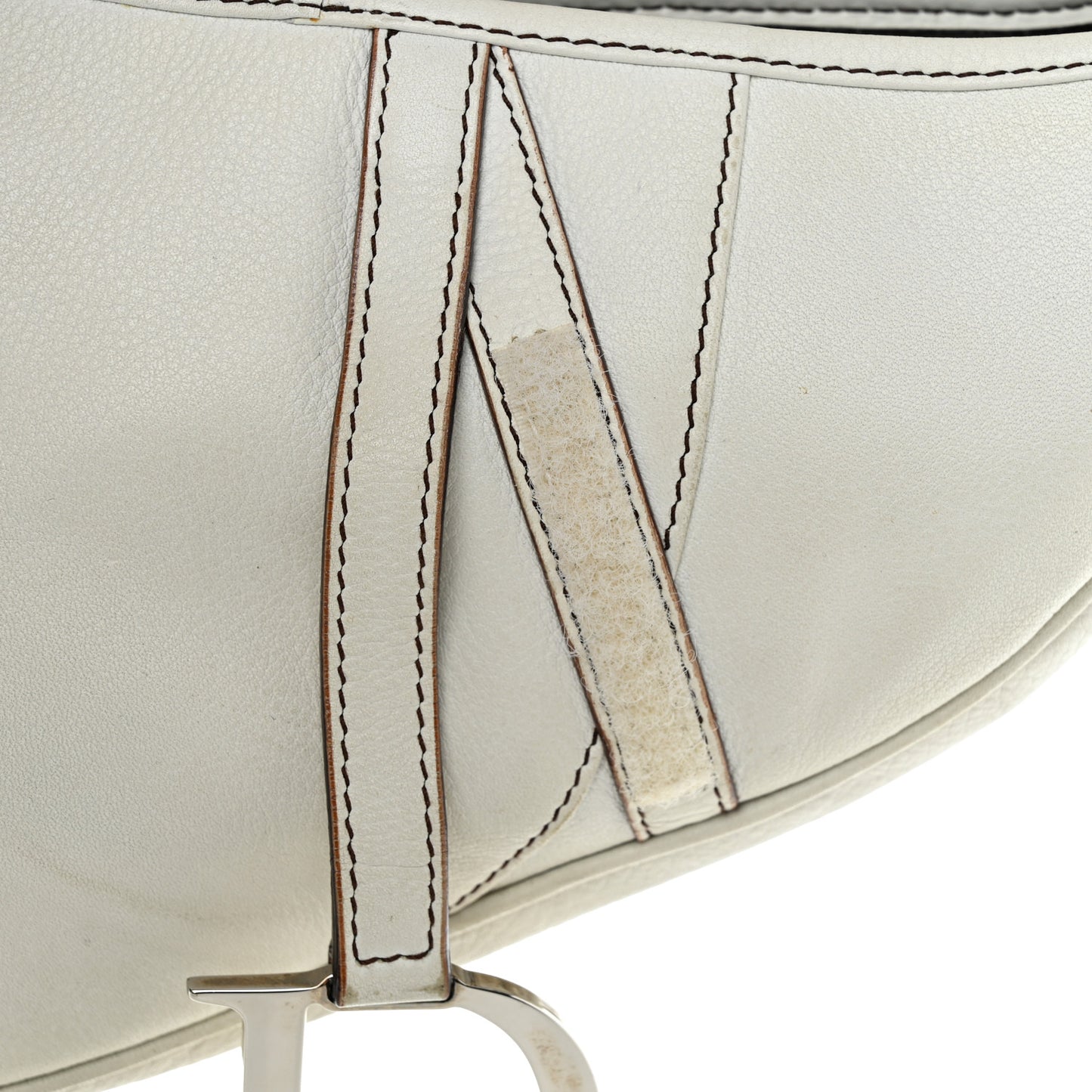 Calfskin Saddle Bag White