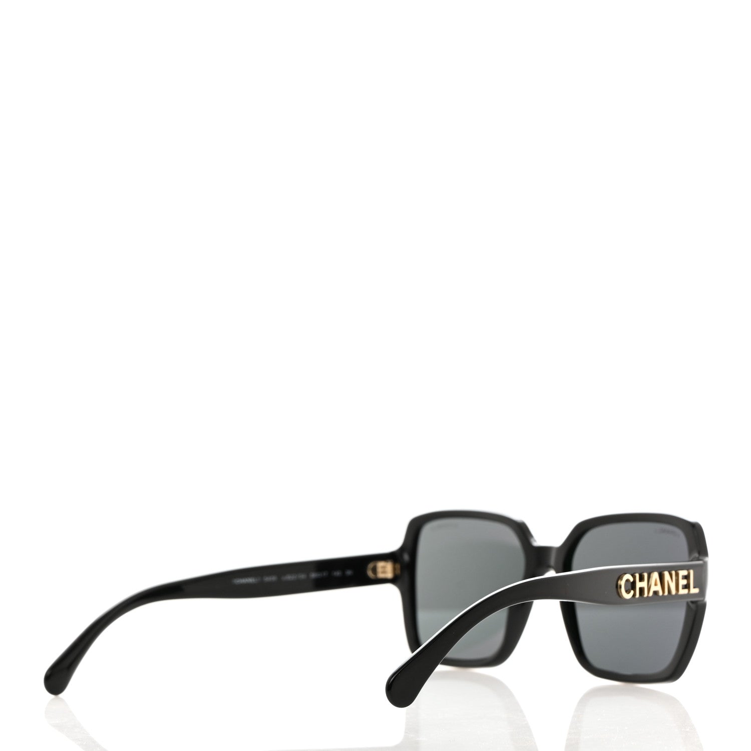 Chanel Acetate Square Sunglasses 5408 Black 4 of 8