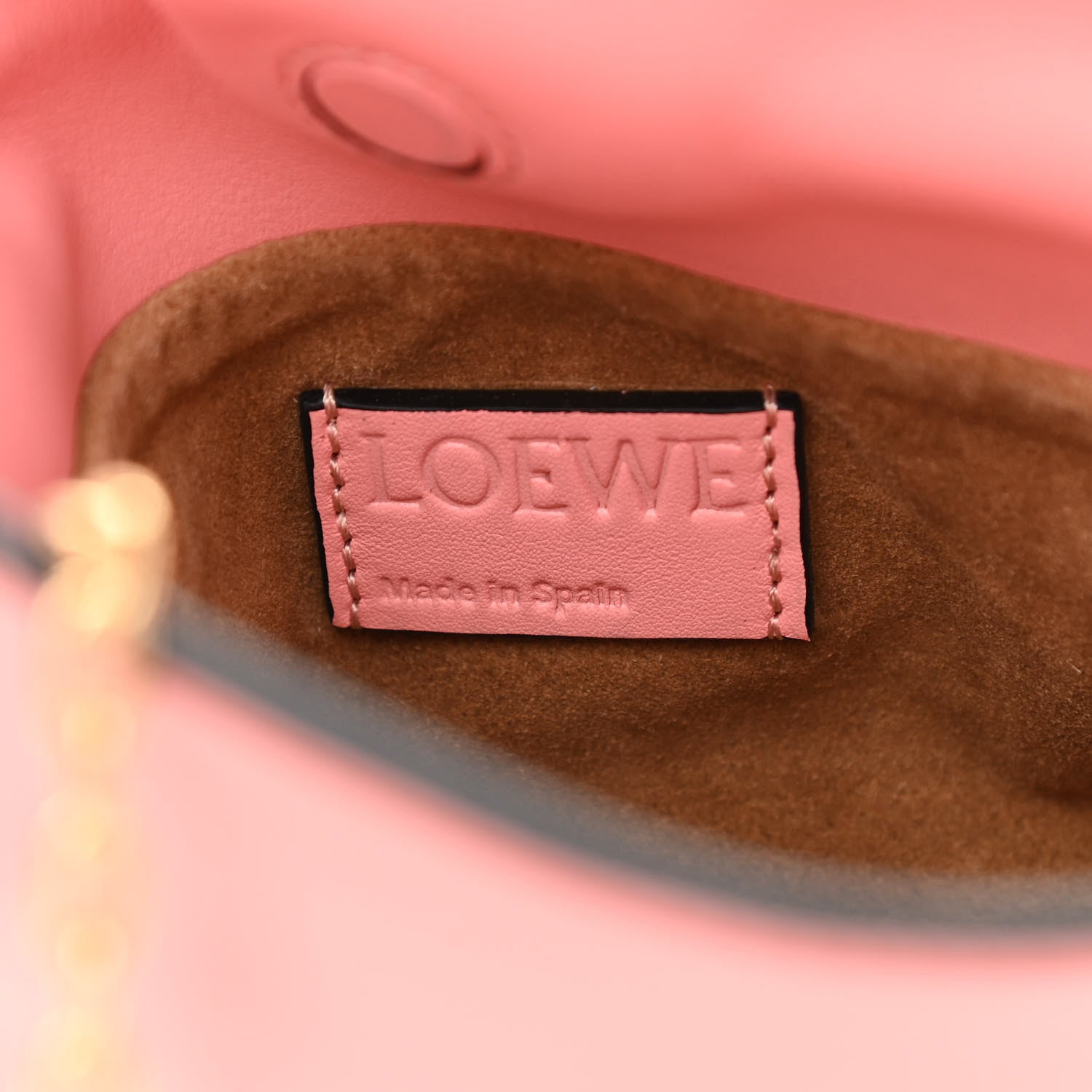 Loewe Calfskin Nano Flamenco Knot Clutch Warm Blossom 6 of 10