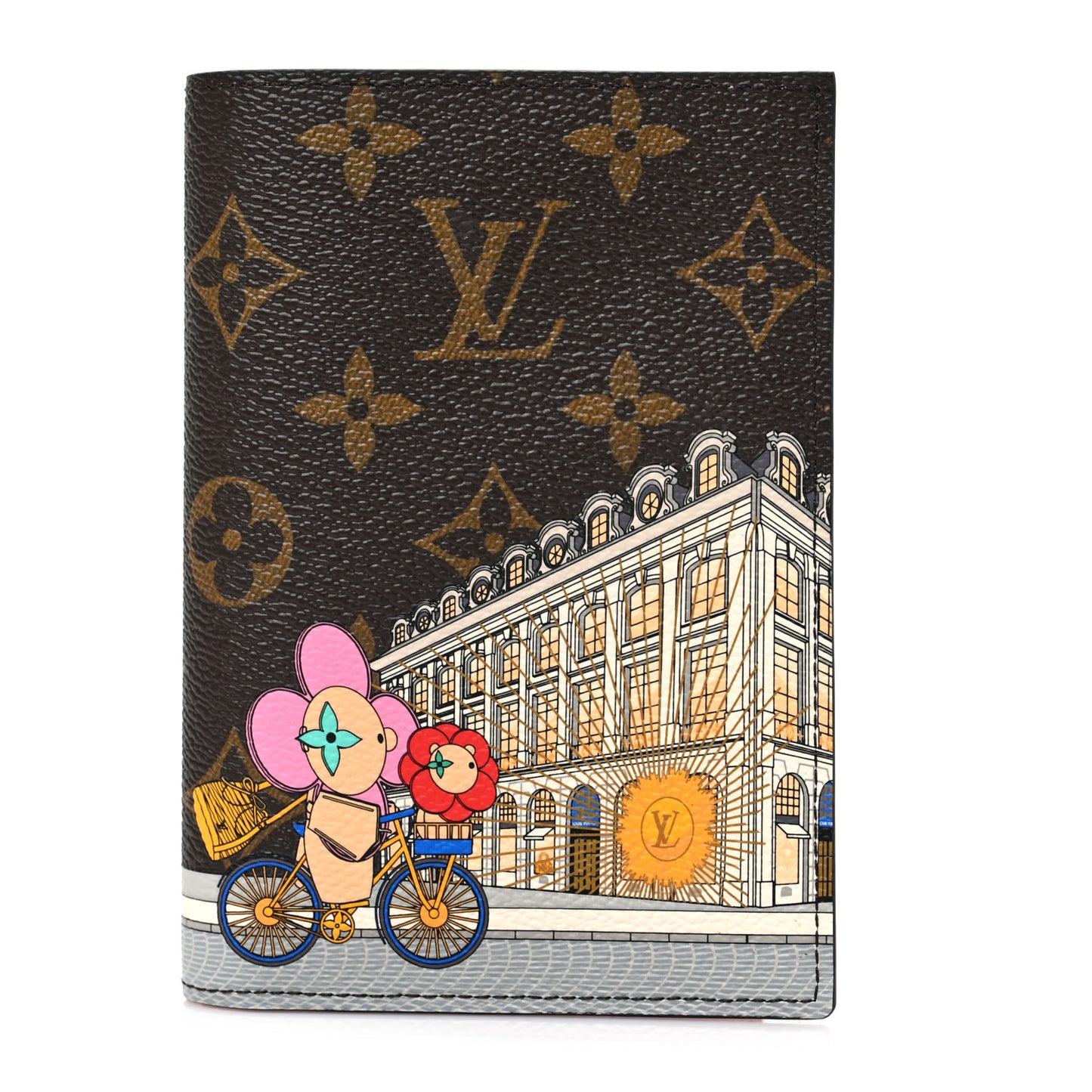Monogram 2022 Christmas Animation Paris Passport Cover Pink