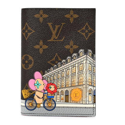 Louis Vuitton Monogram 2022 Christmas Animation Paris Passport Cover Pink 1 of 7