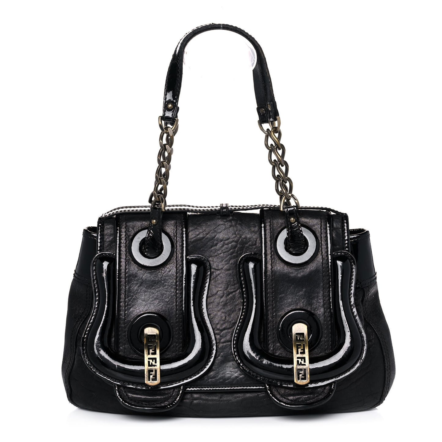 Nappa Patent B Bag Black