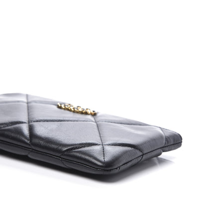 Chanel Goatskin Quilted 19 Cosmetic Case Black 6 of 11