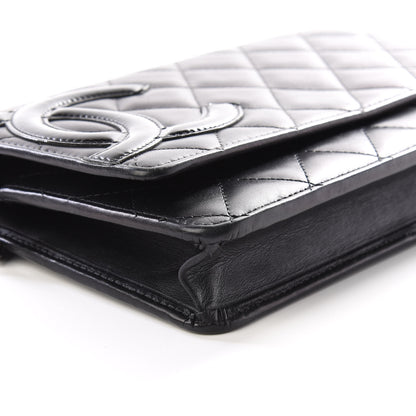 Chanel Calfskin Quilted Cambon Wallet On Chain WOC Black 5 of 9