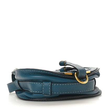 Chloe Calfskin Mini Marcie Round Crossbody Bag Teal 4 of 10
