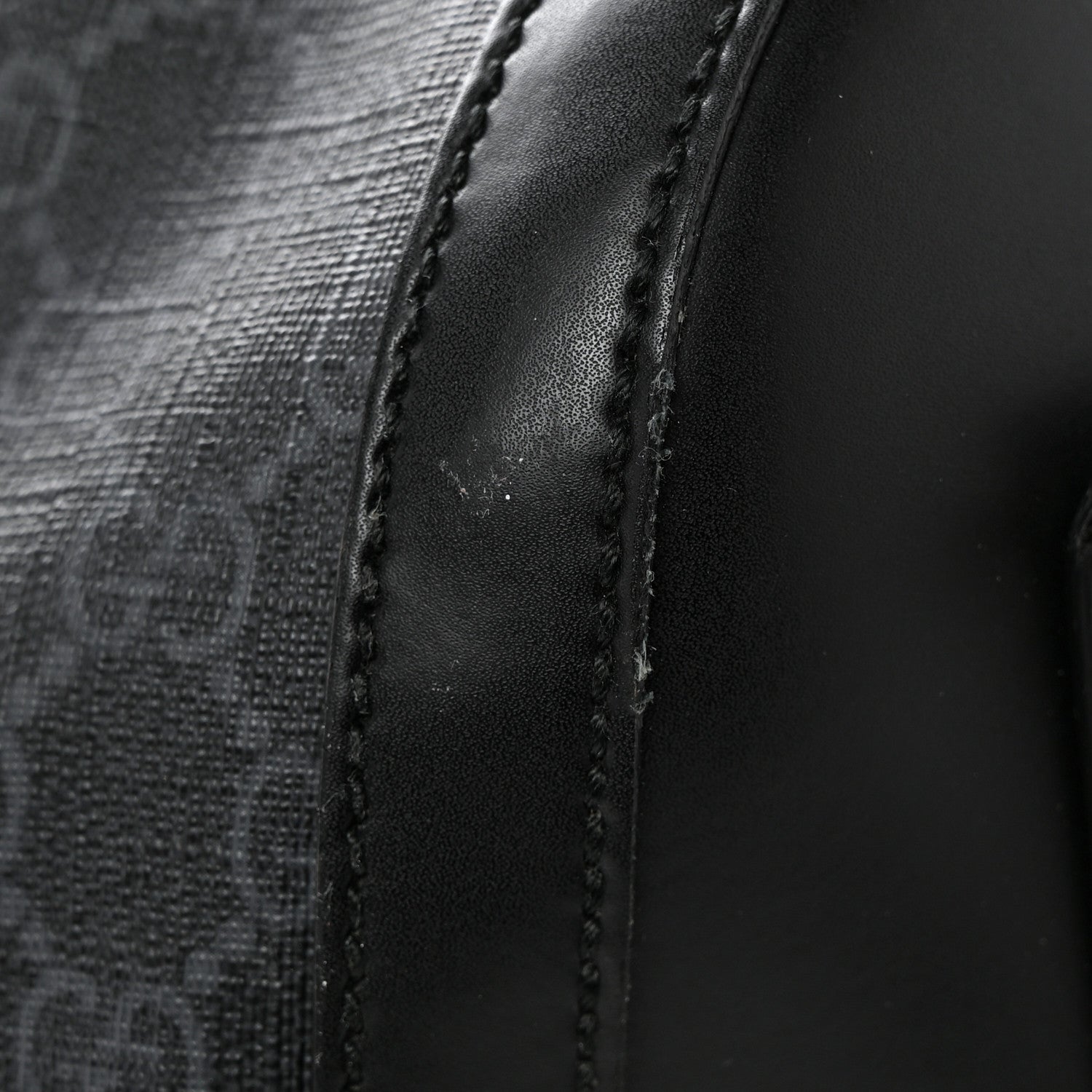 Gucci Soft GG Supreme Monogram Appia Calfskin Web Large Carry On Duffle Bag Black Grey 19 of 23