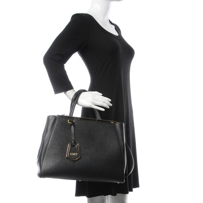 Fendi Vitello Elite Regular 2Jours Tote Black 3 of 9