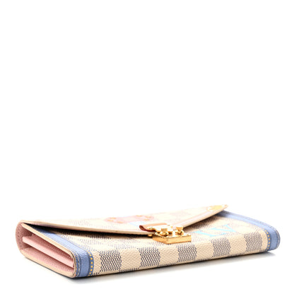 Louis Vuitton Damier Azur Summer Trunks Sarah Wallet NM 3 of 8