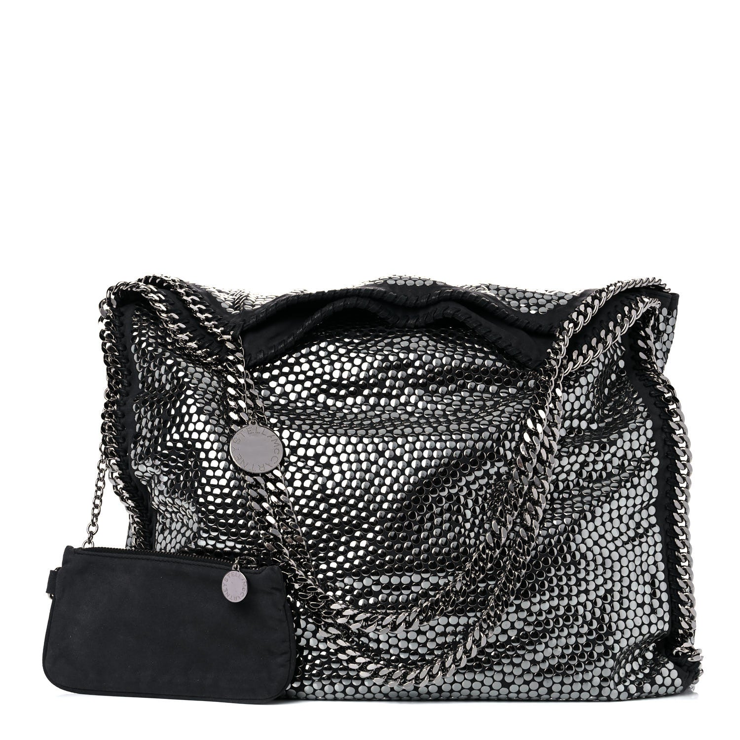 Stella McCartney Studded Eco Suede Falabella Tote Black 1 of 7
