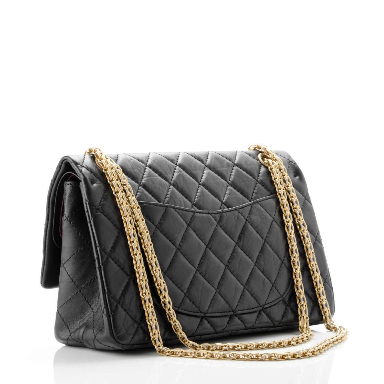 Chanel Aged Calfskin Quilted 2.55 Reissue 226 Flap Black 3 of 7