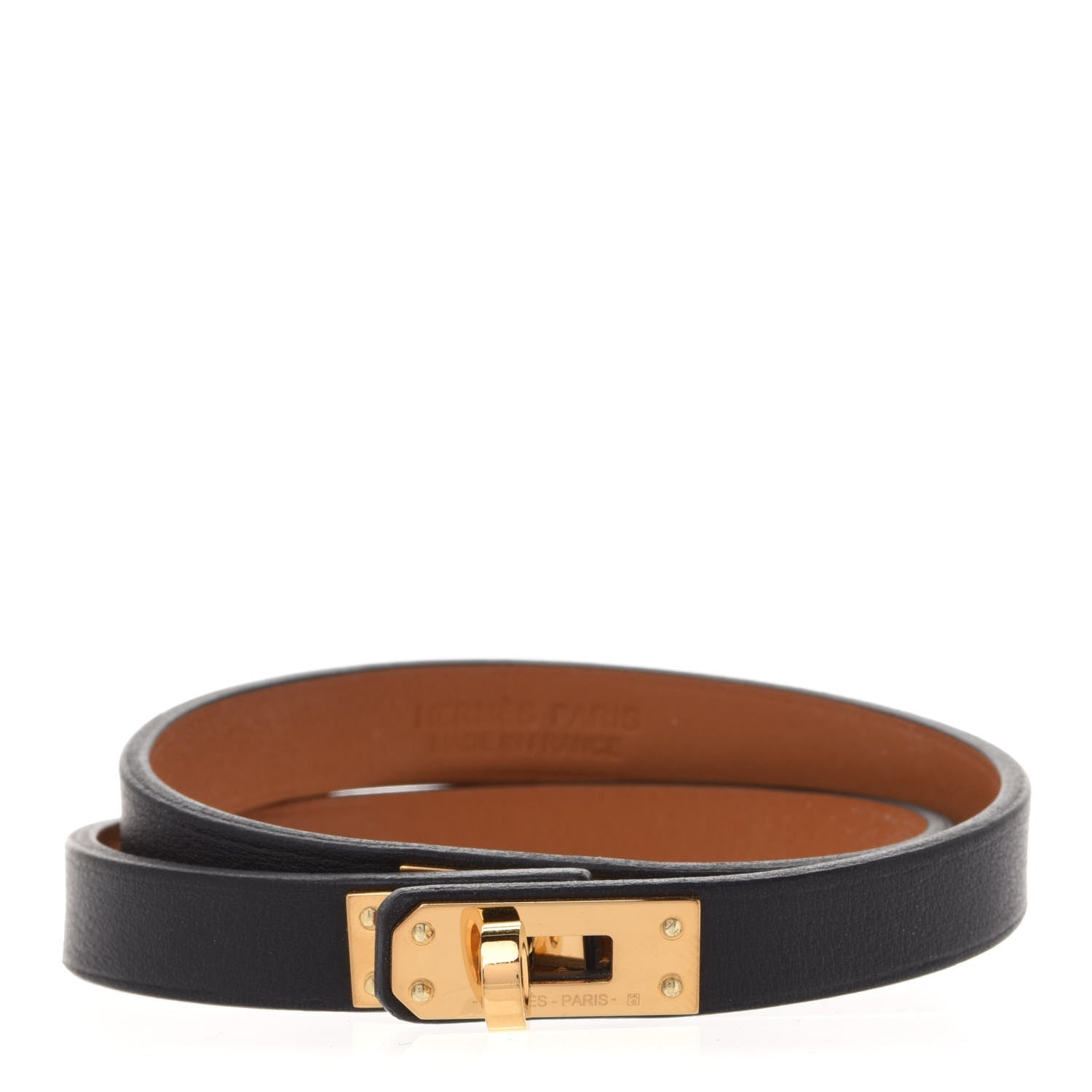 Hermes Swift Mini Kelly Double Tour Bracelet T4 Black 1 of 8