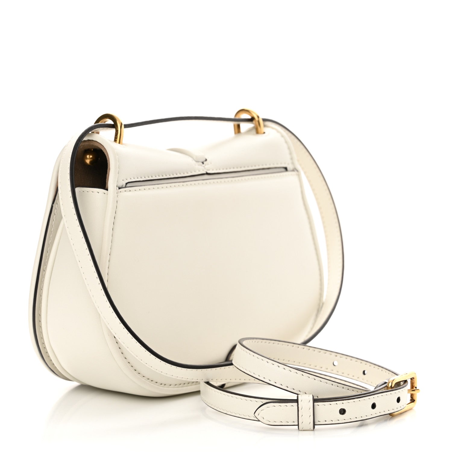 Fendi Vitello Brenta Cher Mini Fendi C'mon White Ice 3 of 9