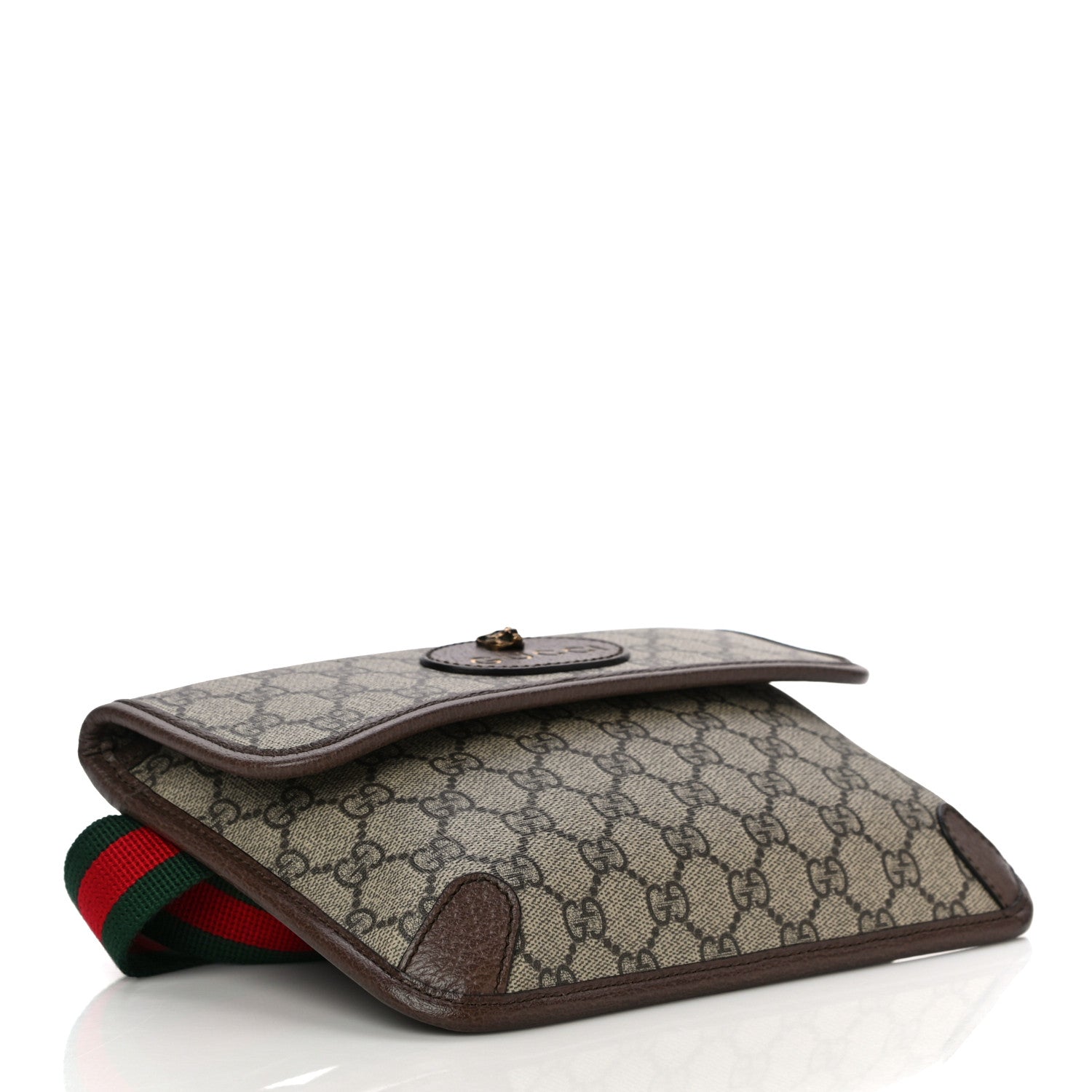 Gucci GG Supreme Monogram Neo Vintage Web Belt Bag Brown 4 of 11