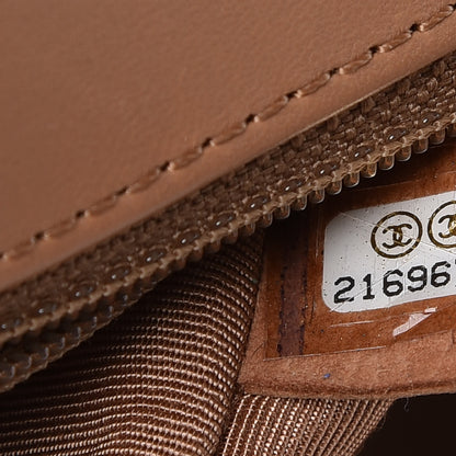 Chanel Calfskin Quilted New Medium Boy Flap Dark Beige 9 of 9
