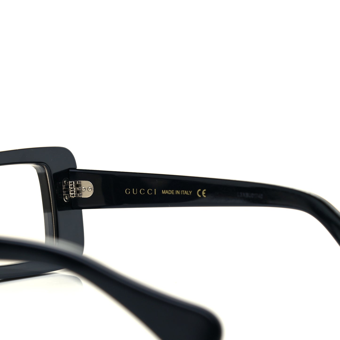 Acetate Rectangle Sunglasses GG0873S Black Yellow