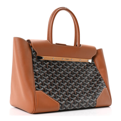 Goyard Goyardine Saigon Tote Black Gold 3 of 10