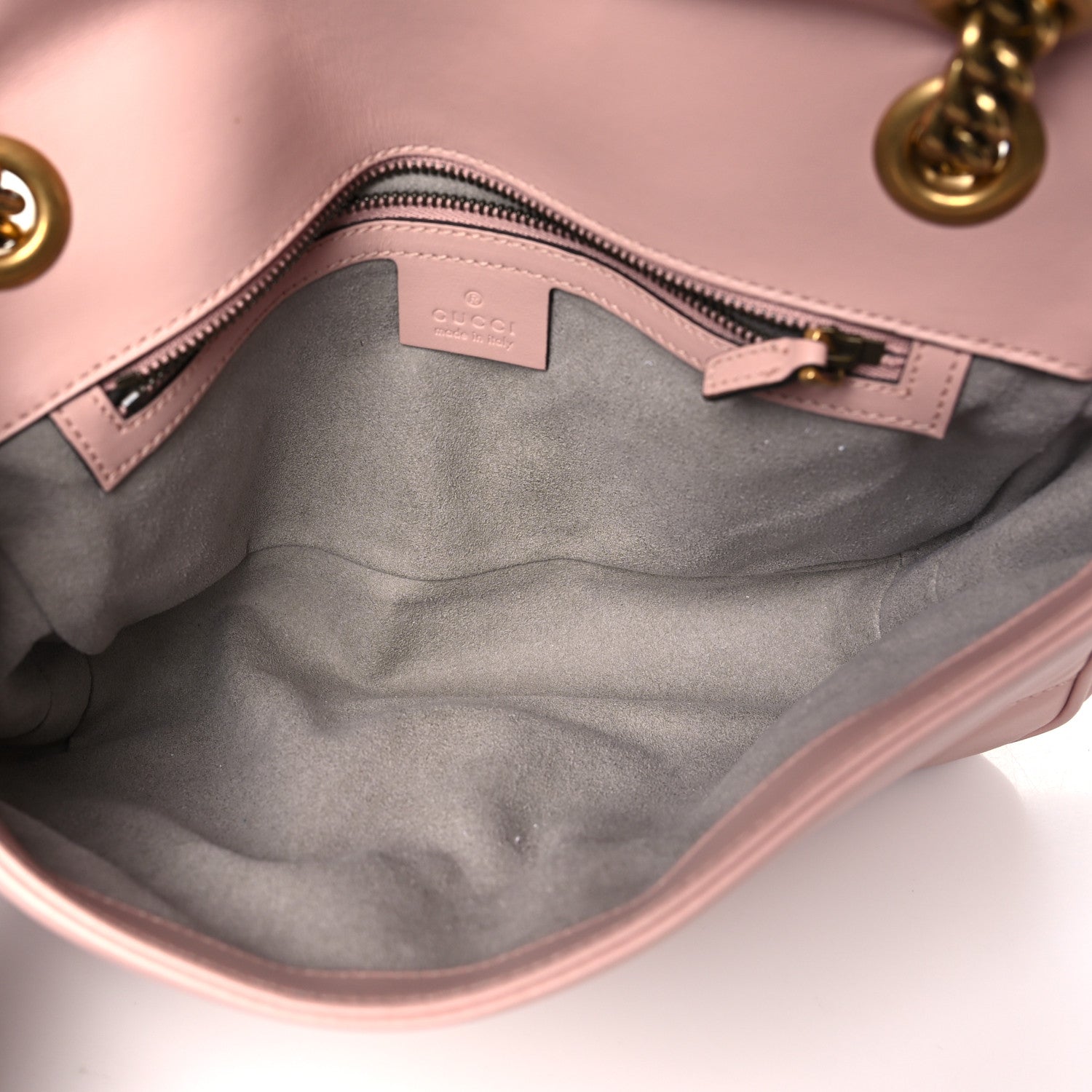Gucci Calfskin Matelasse Small GG Marmont Shoulder Bag Perfect Pink 5 of 10