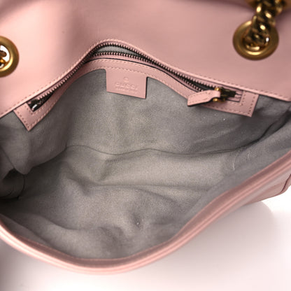 Gucci Calfskin Matelasse Small GG Marmont Shoulder Bag Perfect Pink 5 of 10