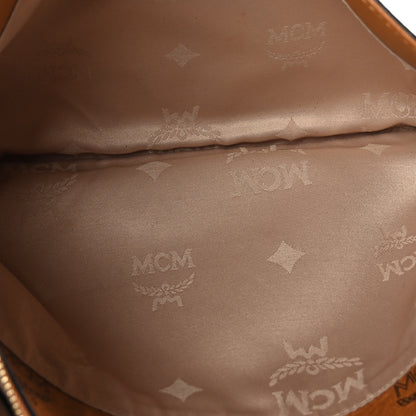 MCM Visetos Medium Crossbody Pouch Cognac 6 of 9