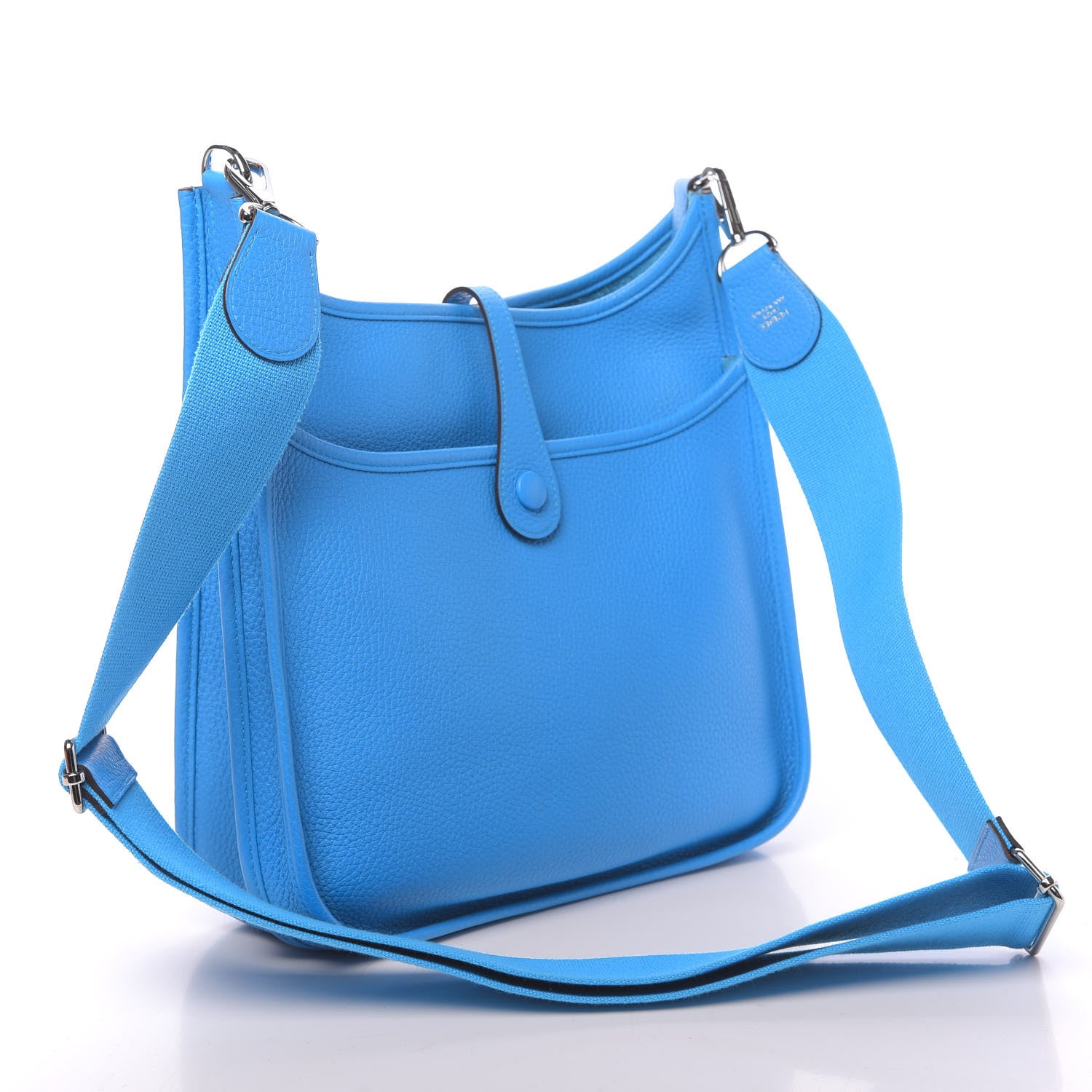 Hermes Taurillon Clemence Evelyne III PM Bleu Zanzibar 3 of 11