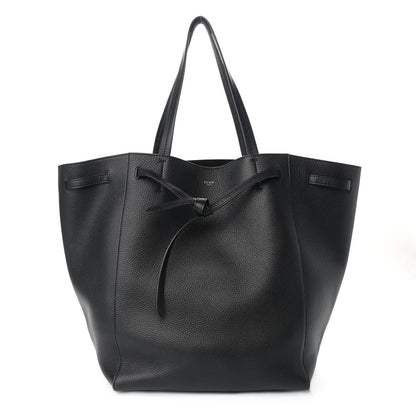 Celine Soft Grained Calfskin Medium Belt Cabas Phantom Black 1 of 9