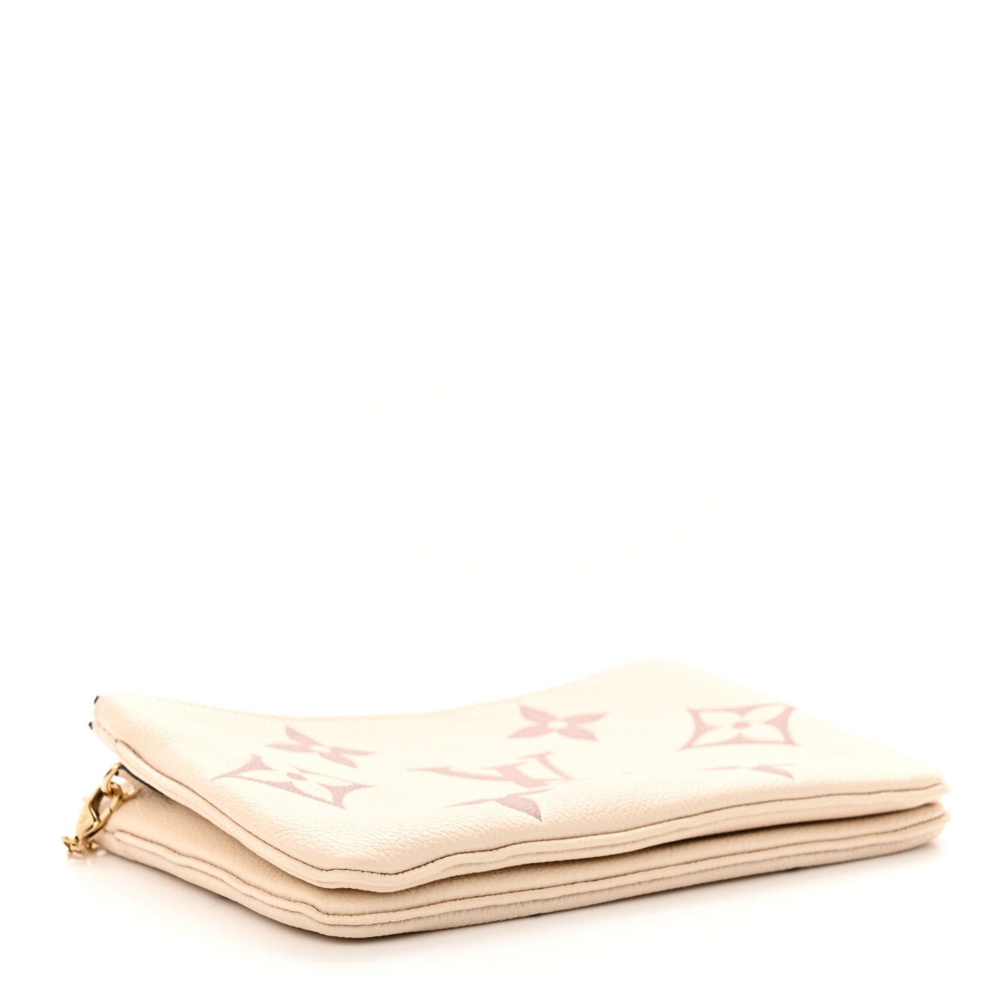 Empreinte Monogram Giant Double Zip Pochette Creme Bois de Rose