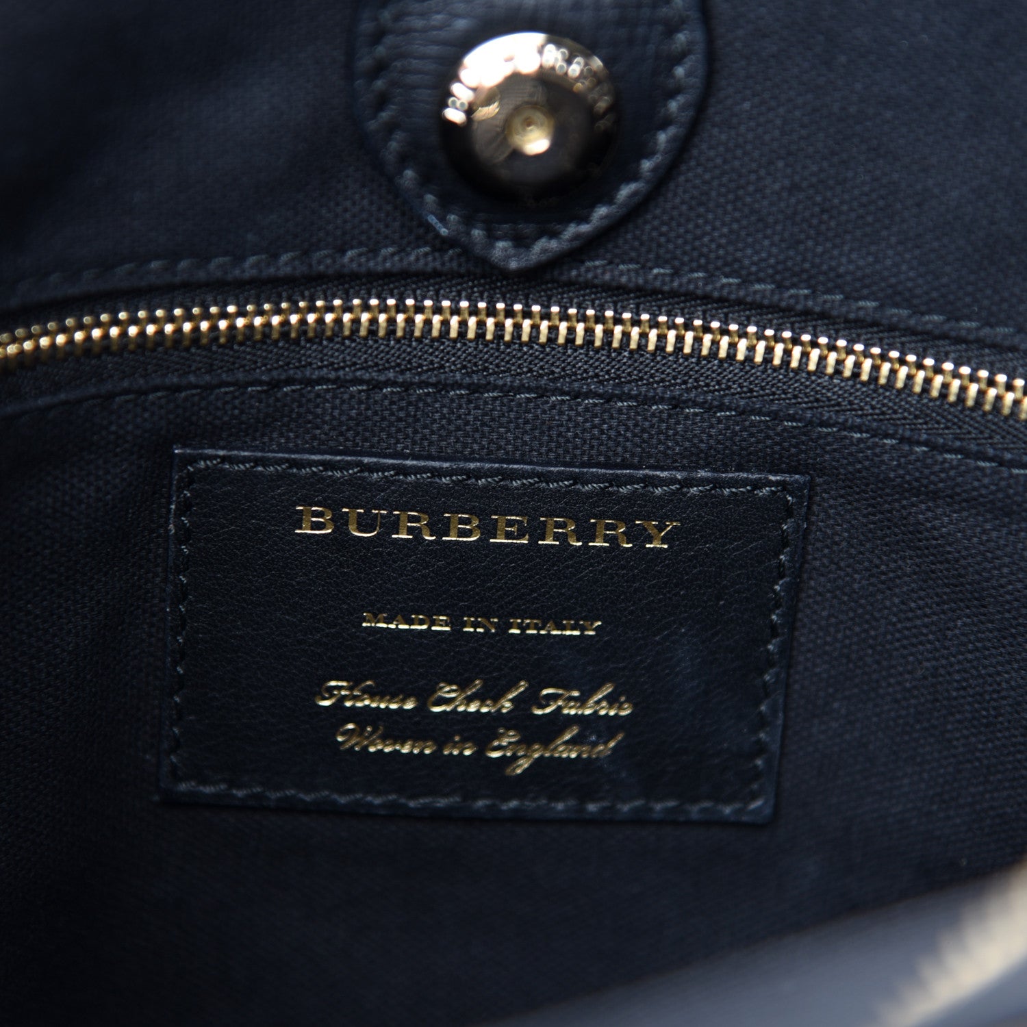 Burberry Calf Hair Leopard Print House Check Medium Banner Tote Black 12 of 14