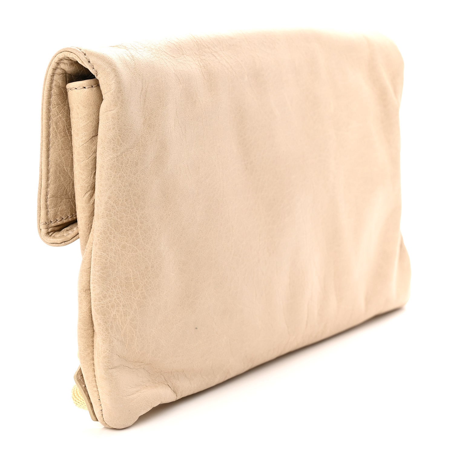 Balenciaga Agneau Giant 21 Gold Hardware Envelope Clutch Sahara 3 of 11