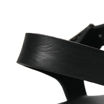 Prada Foam Rubber Triangle Logo Monolith 55mm Cage Sandals 36 Black 14 of 15