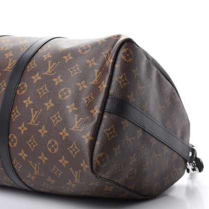 Louis Vuitton Monogram Macassar Keepall Bandouliere 45 9 of 9