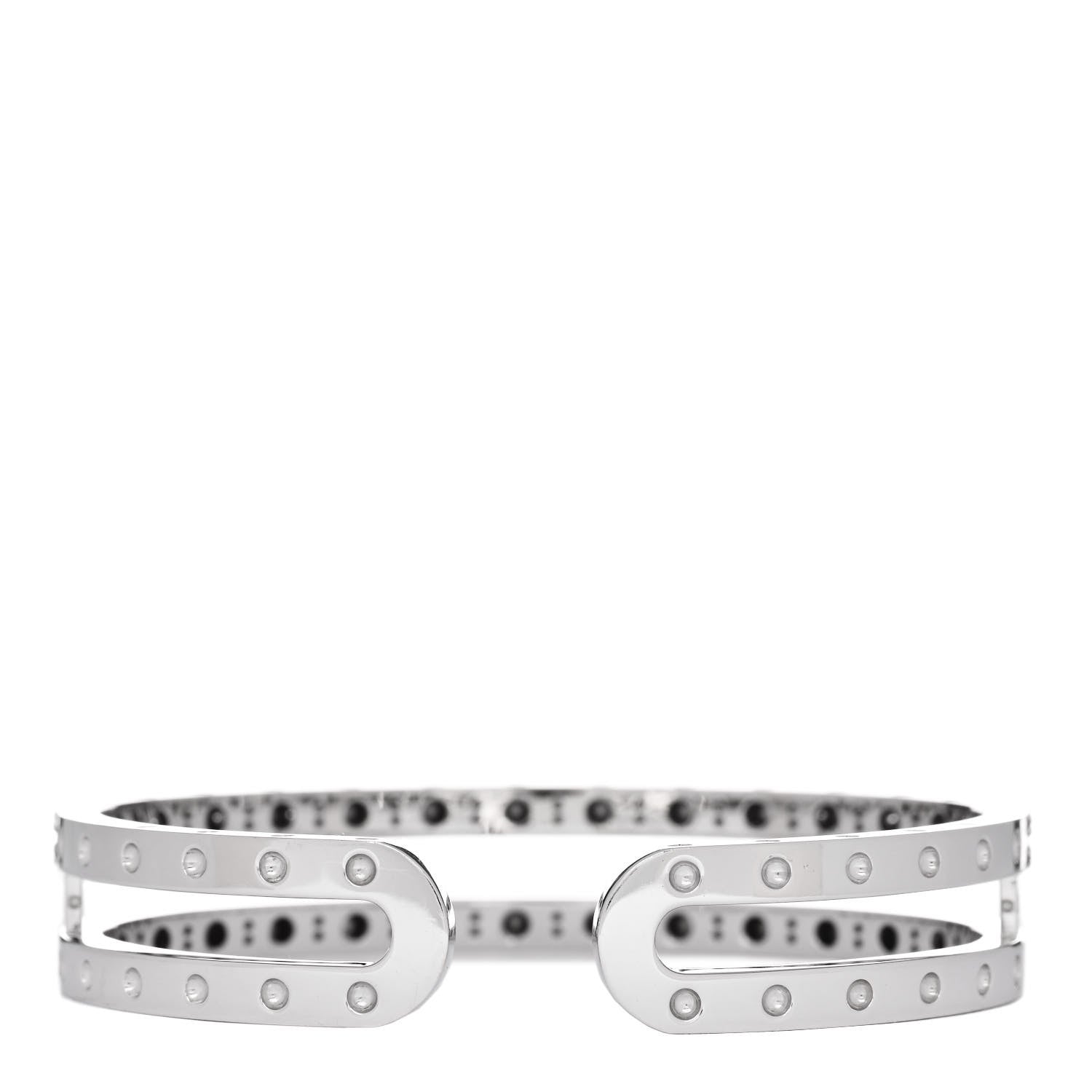 Roberto Coin 18K White Gold Diamond Pois Moi Double Symphony Bracelet 2 of 3