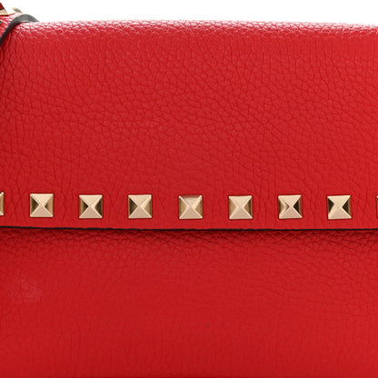 Valentino Garavani Grainy Calfskin Rockstud Crossbody Pouch Rouge Pur 7 of 9