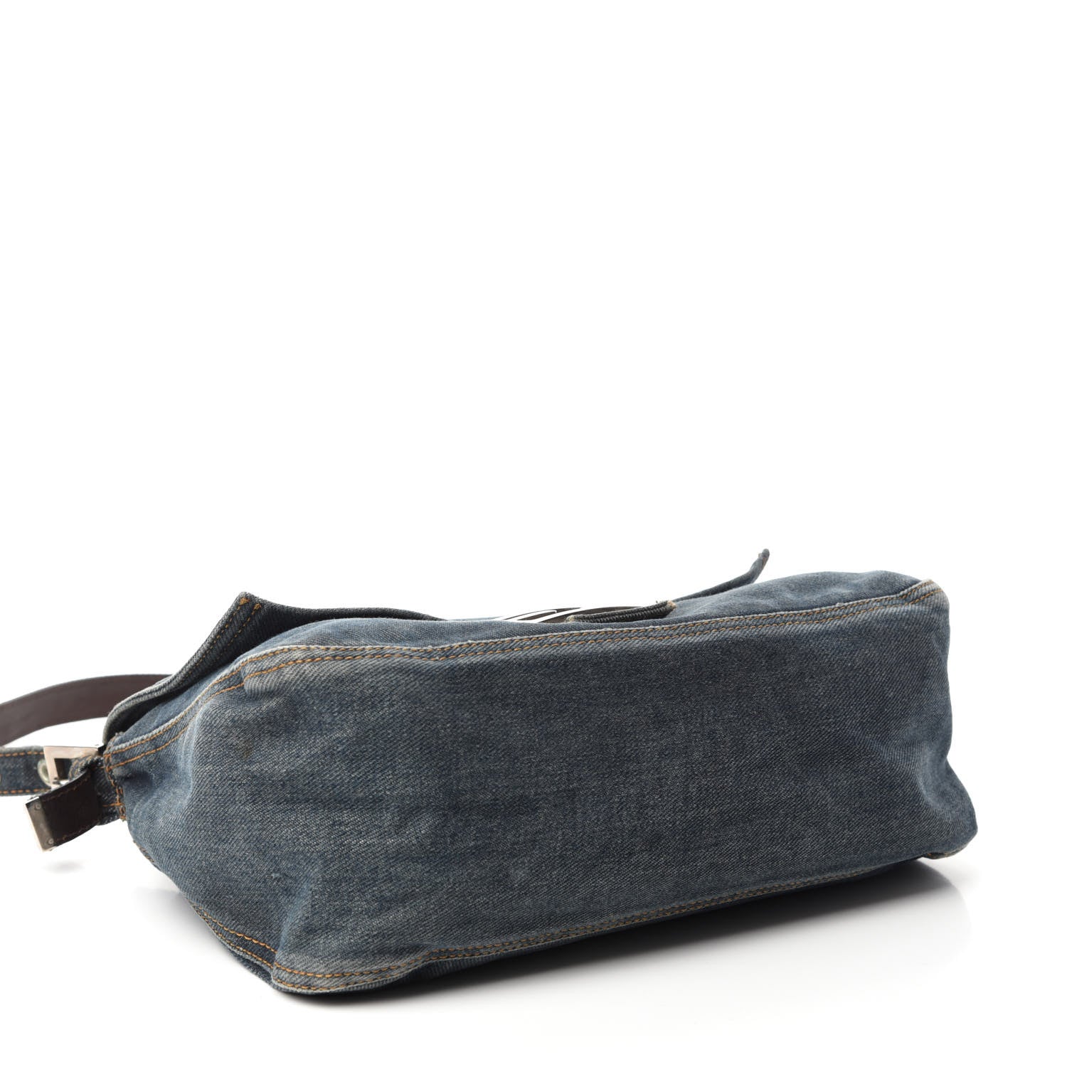 Fendi Denim Mama Baguette Blue 4 of 9