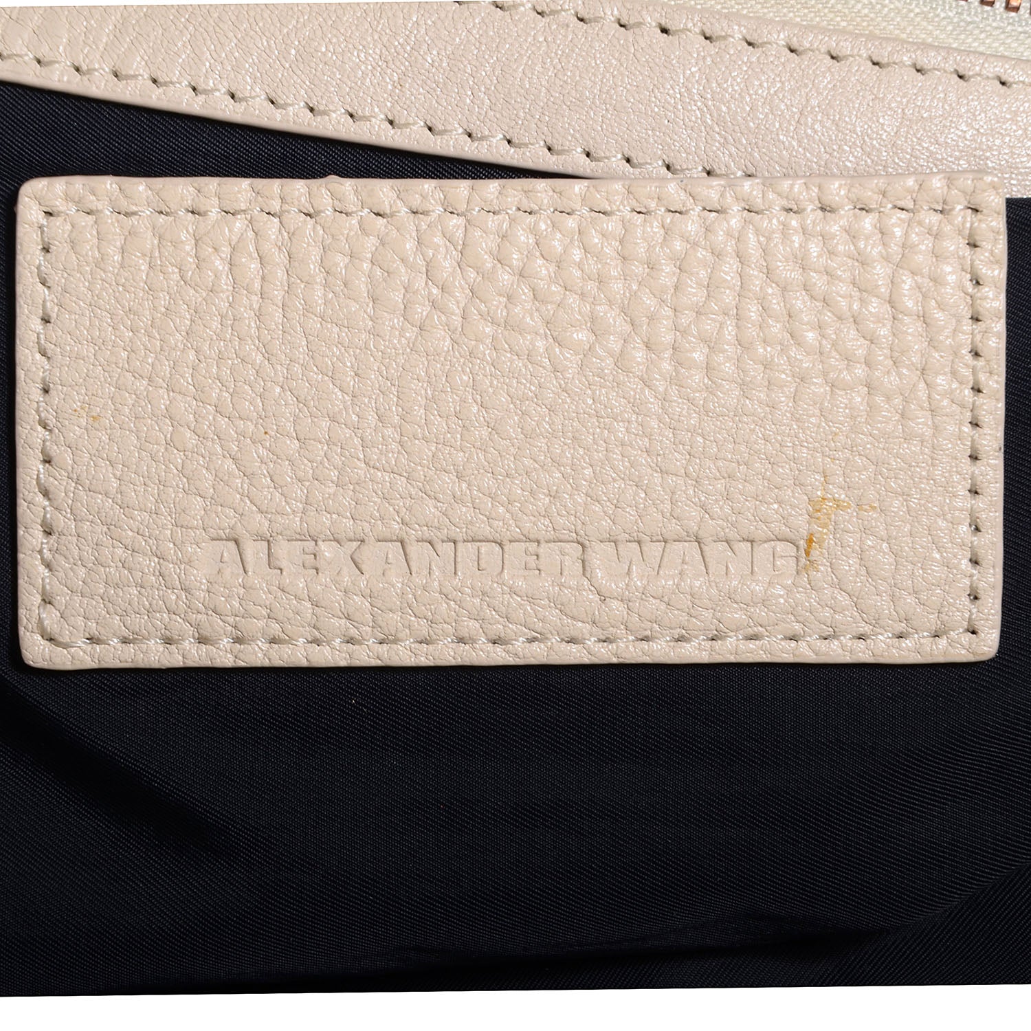 Alexander Wang Pebbled Calfskin Large Emile Eggshell 6 of 6