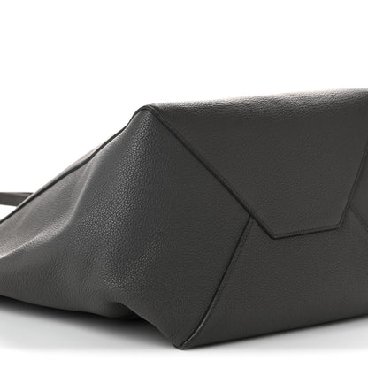 Celine Soft Grained Calfskin Medium Belt Cabas Phantom Grey 9 of 11