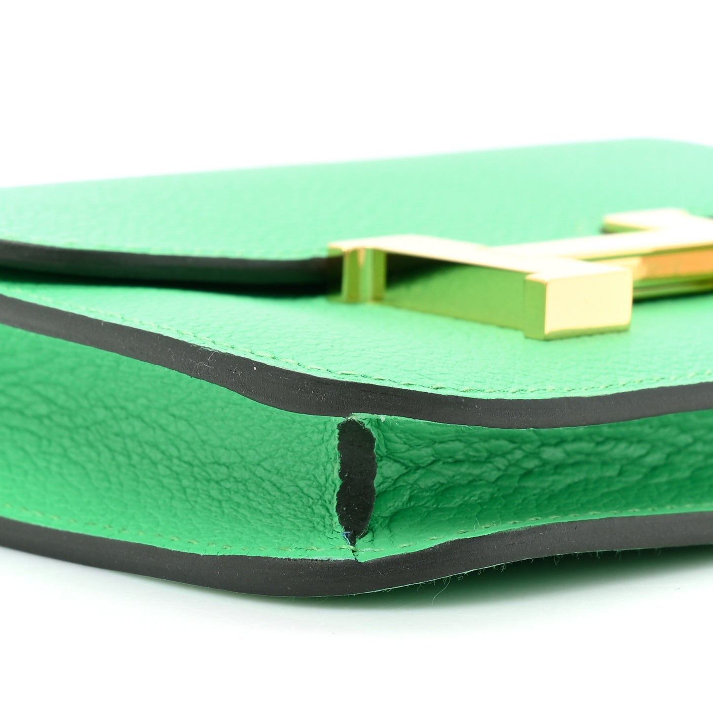 Evercolor Bi-Color Constance Slim Wallet Vert Comics Bleu Zellige