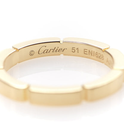 Cartier 18K Yellow Gold Diamond Maillon Panthere Wedding Band Ring 51 5.75 4 of 5