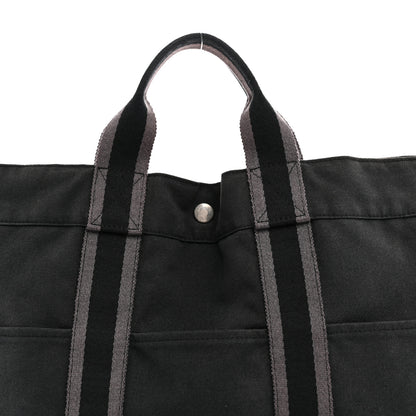 Hermes Canvas Herline MM Tote Black 8 of 14