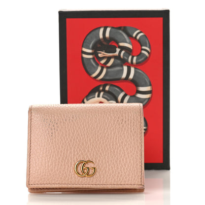 Gucci Dollar Calfskin GG Marmont Card Case Perfect Pink 9 of 9