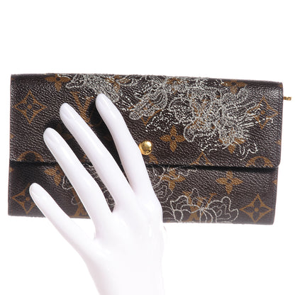 Louis Vuitton Monogram Dentelle Sarah Wallet Silver 2 of 7