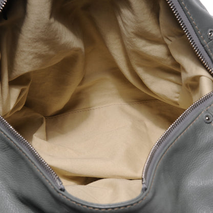 Chloe Leather Paddington Front Pocket Tote Gris Vert 7 of 8