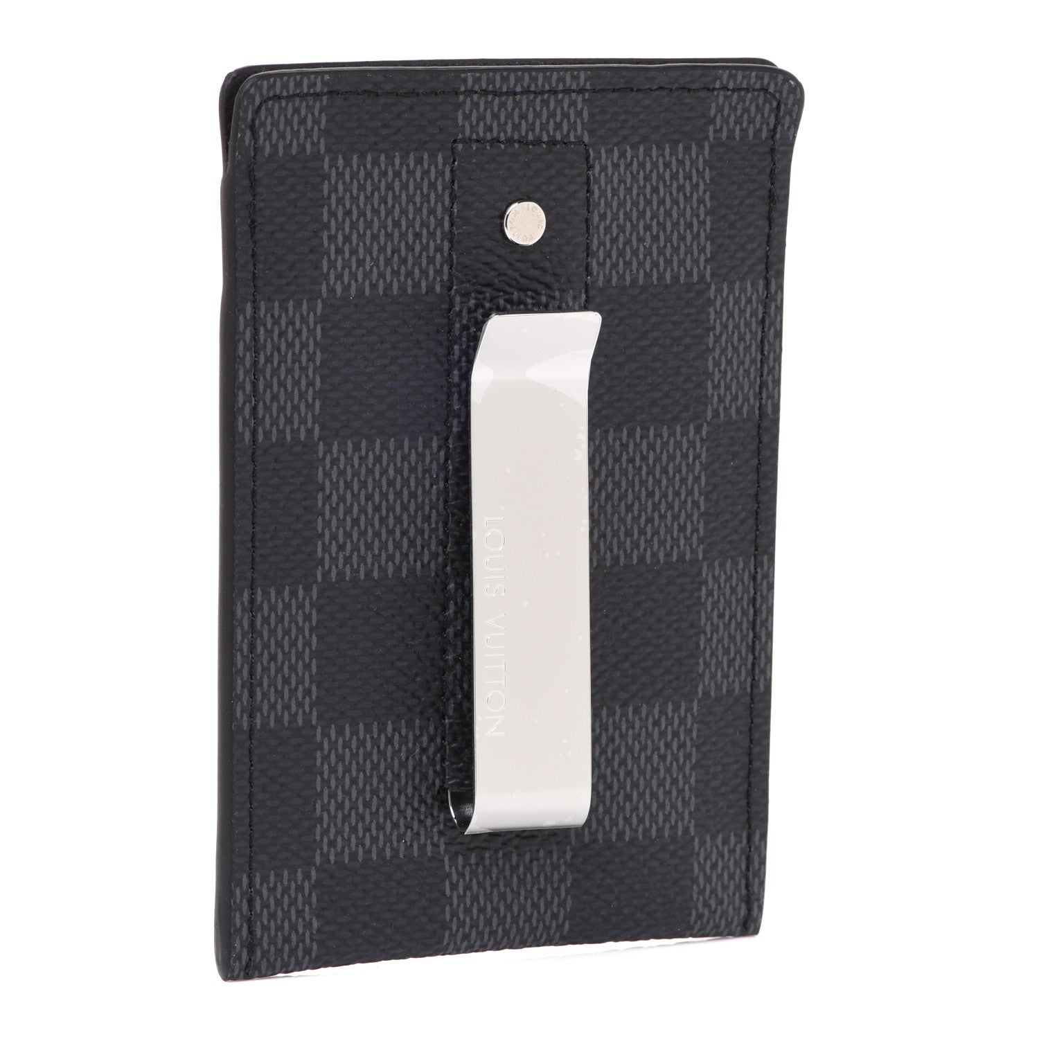 Louis Vuitton Damier Graphite Pince Card Holder Bill Clip 3 of 7