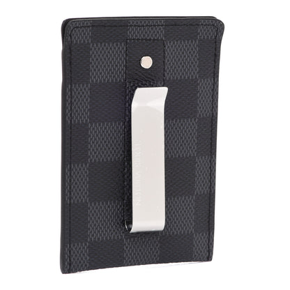 Louis Vuitton Damier Graphite Pince Card Holder Bill Clip 3 of 7