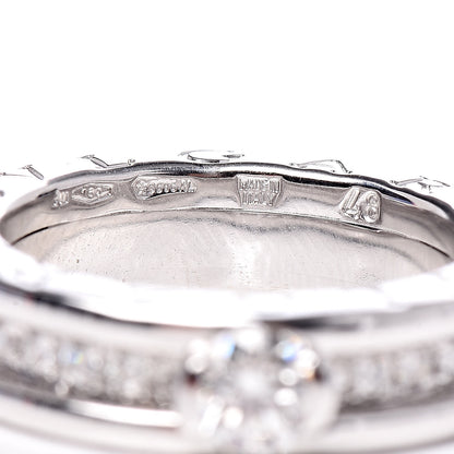 Bulgari 18K White Gold Diamond .30ct B.Zero1 Engagement Ring 48 4.5 6 of 6