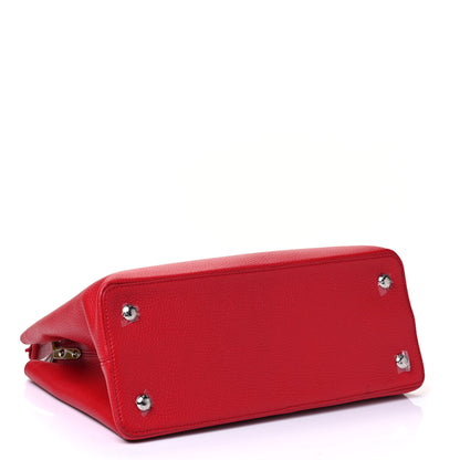 Louis Vuitton Taurillon Capucines MM Rubis 3 of 4