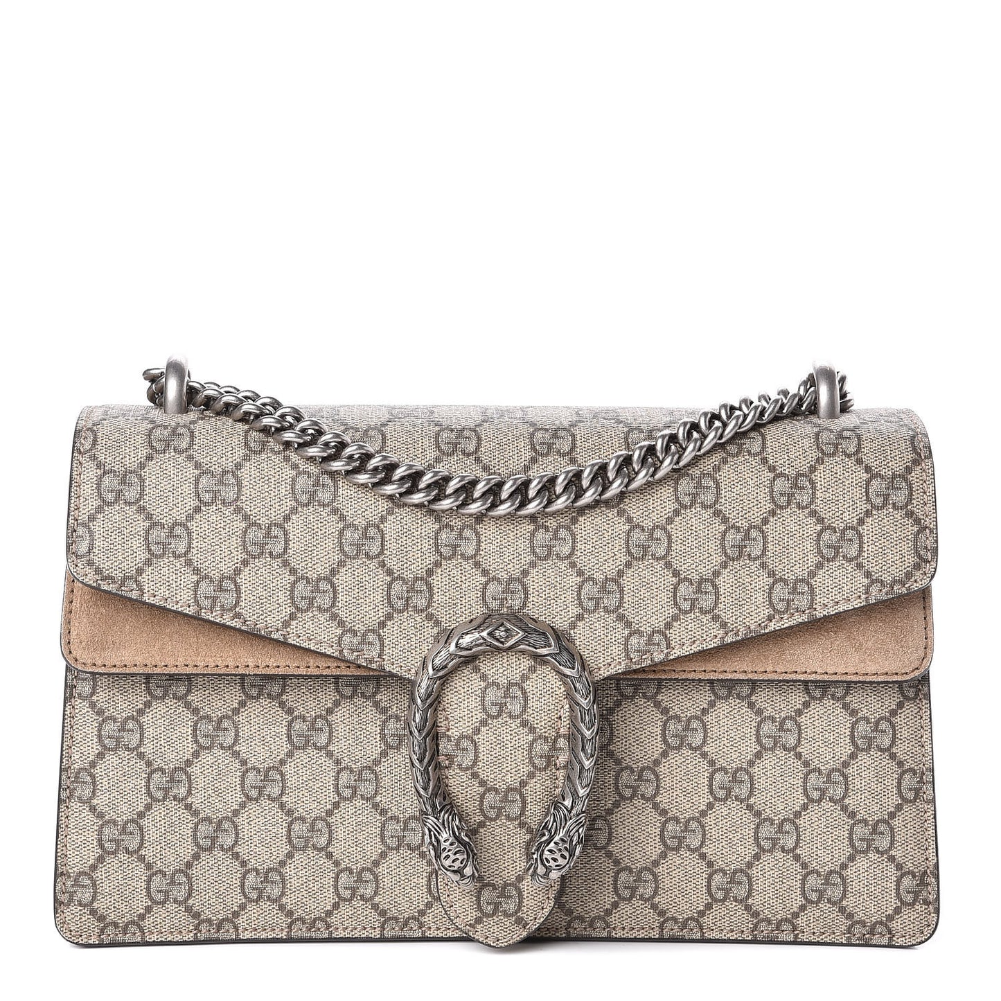 GG Supreme Monogram Small Dionysus Shoulder Bag Taupe