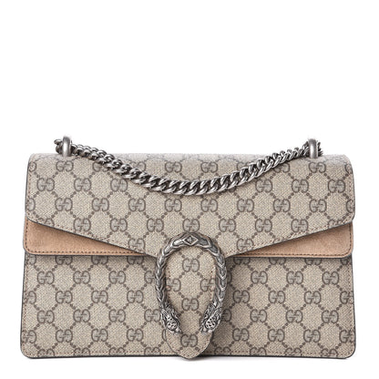 Gucci GG Supreme Monogram Small Dionysus Shoulder Bag Taupe 1 of 13