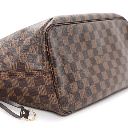 Louis Vuitton Damier Ebene Neo Neverfull MM Rose Ballerine 10 of 13