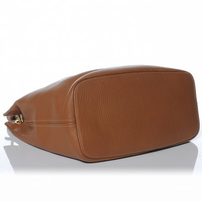 Prada Vitello Daino Leather Hobo Cuoio 4 of 8