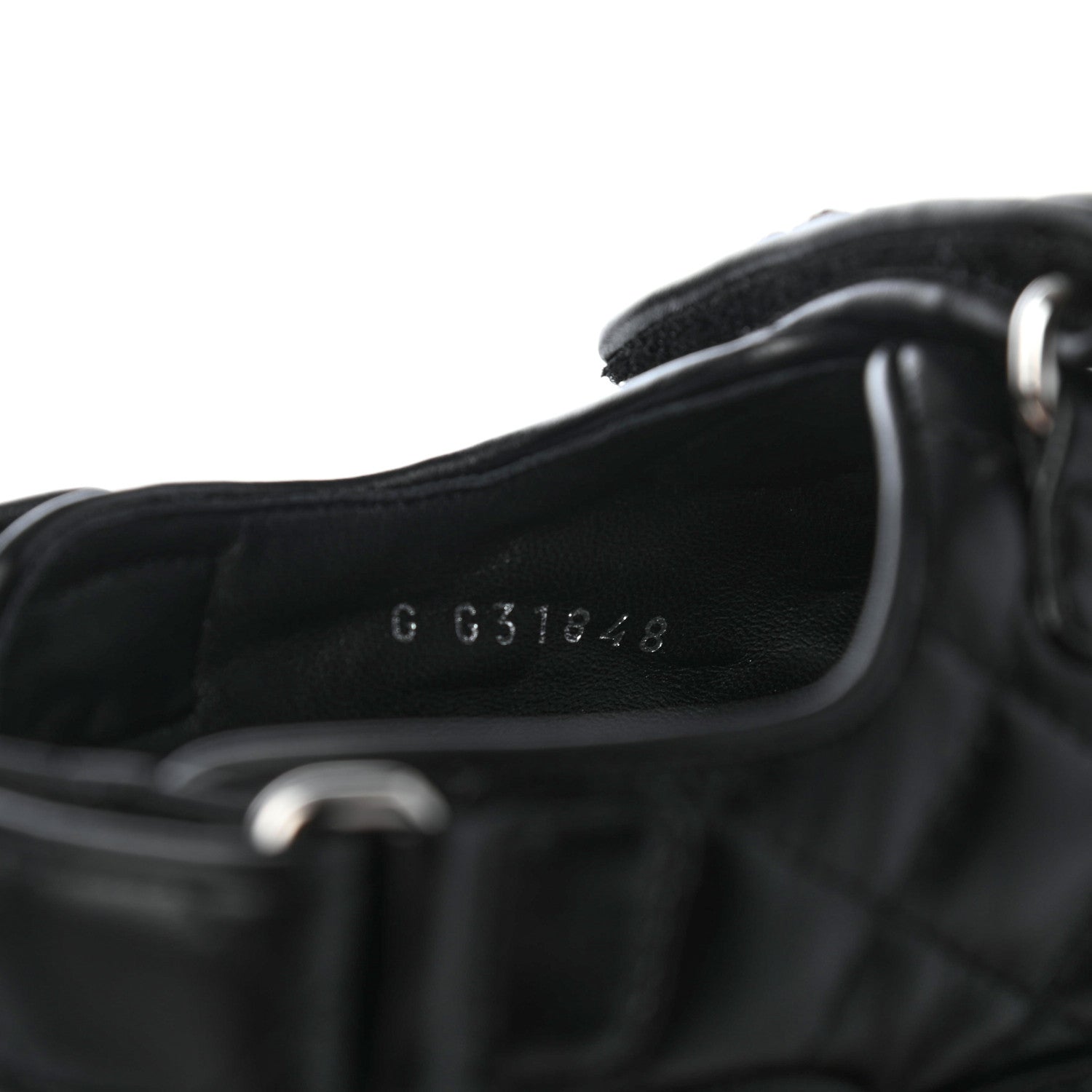 Chanel Lambskin Velcro Dad Sandals 36.5 Black 9 of 10